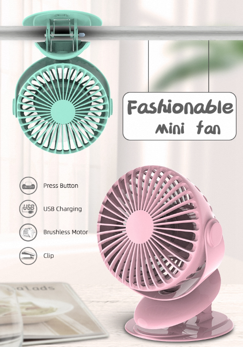 Rotating portable fan