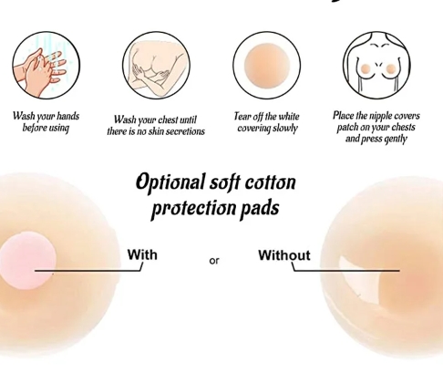 Silicone breast patch